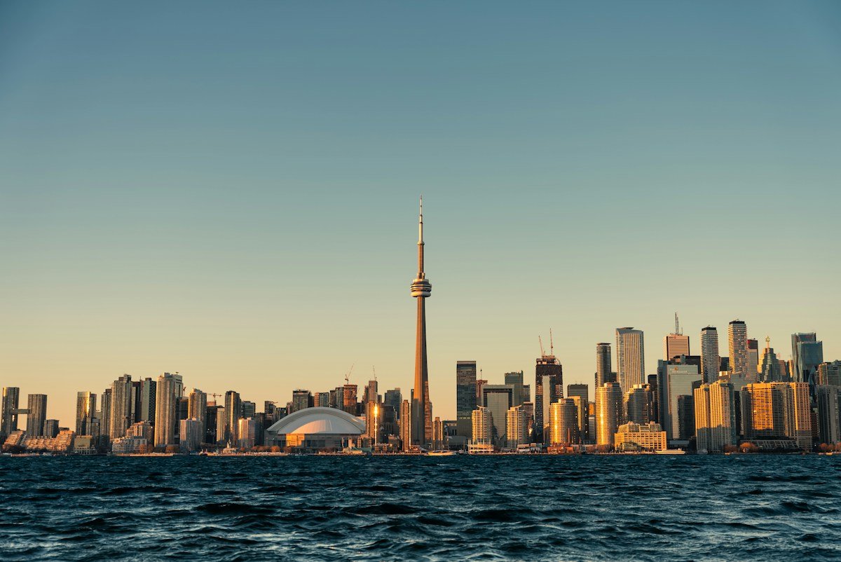 The Toronto skyline in Canada
